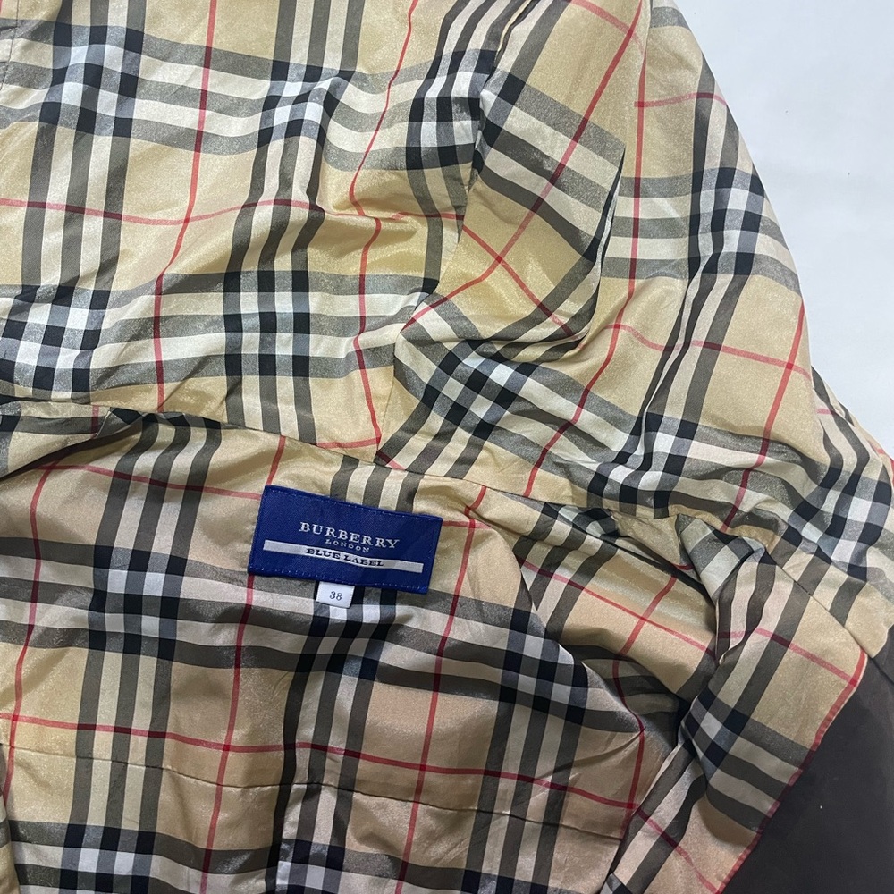 Burberry Tan and Black Checkered Vest - Picture 7 of 8